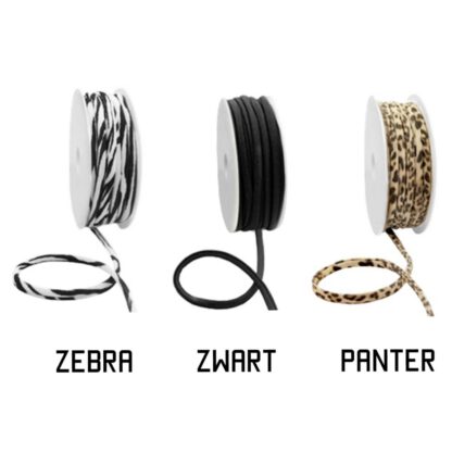 elastiek zebra panter armband arm candy ibiza